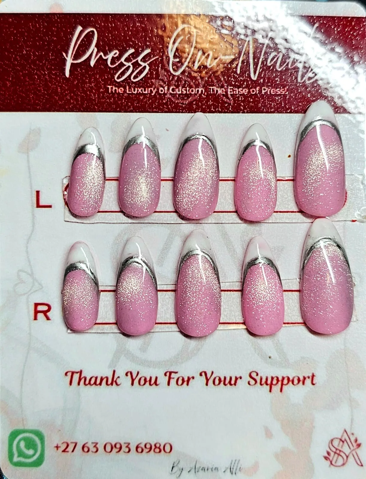 Sparkling French Nails