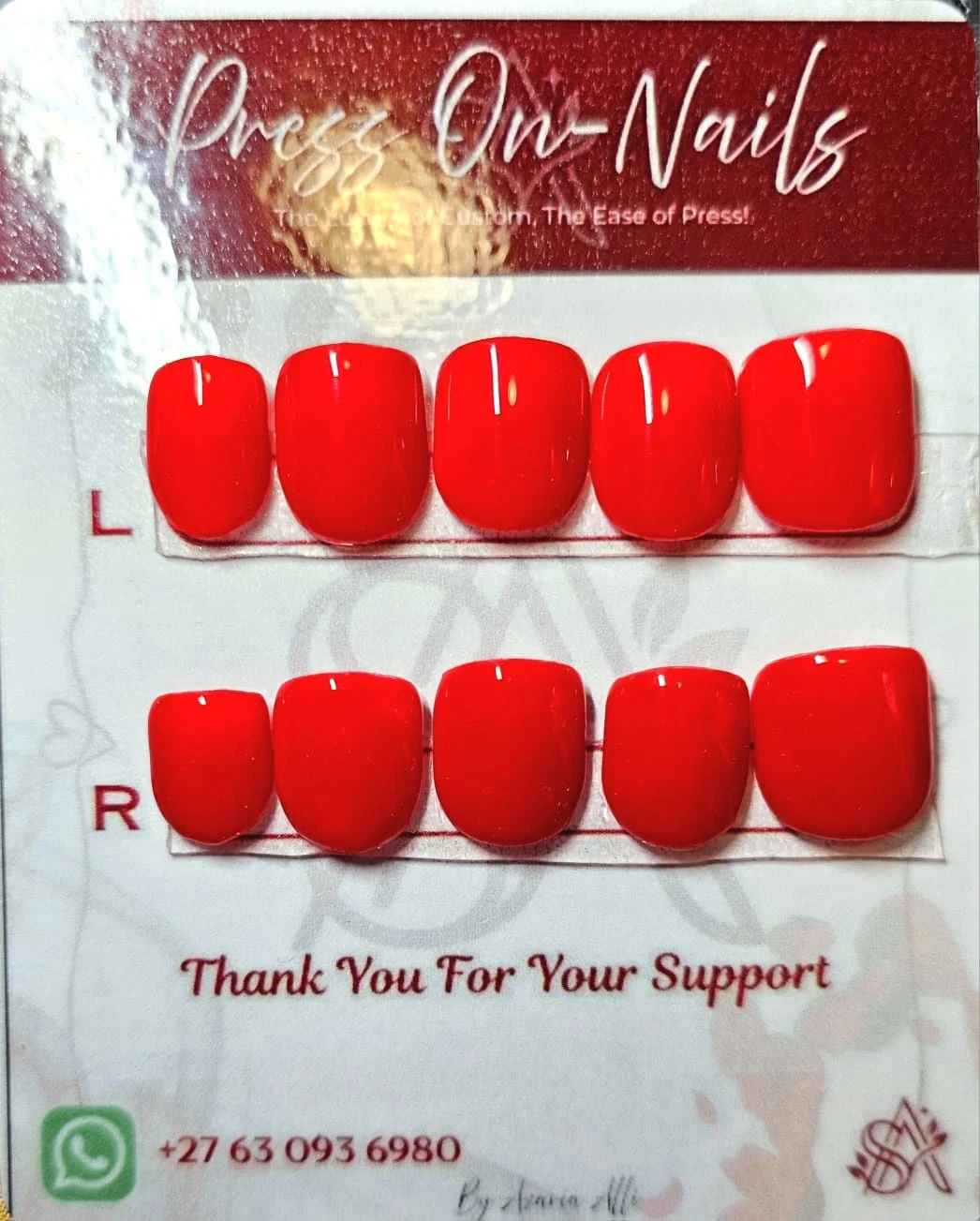 Classic Red Nails