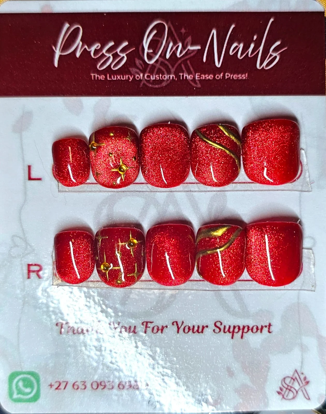 Floral French Nails